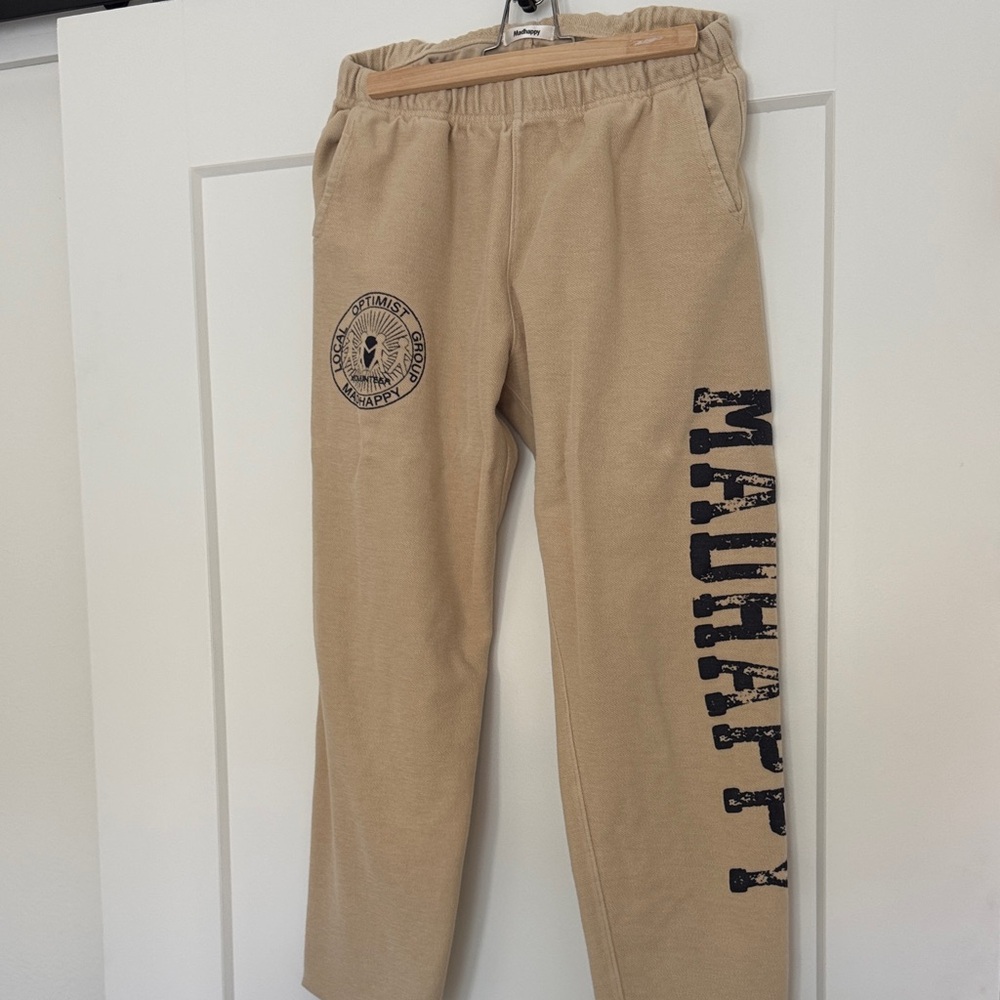 Madhappy Tan Sweatpants Joggers Medium
